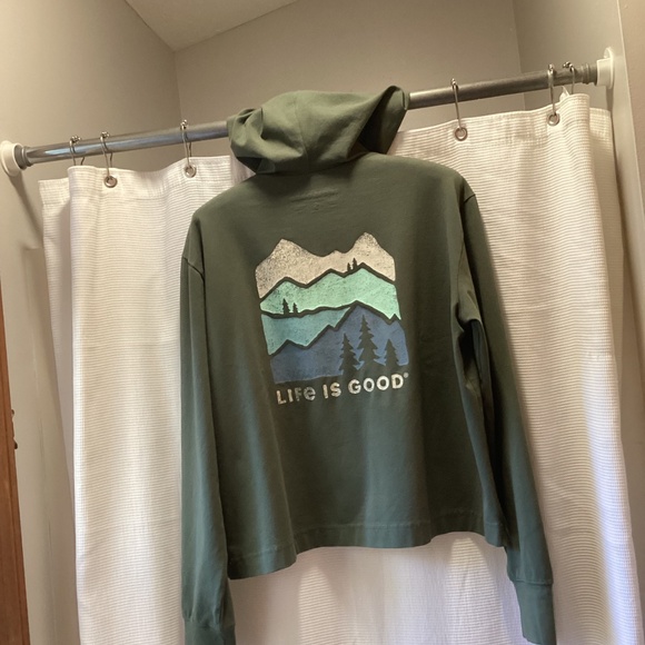 LNWOT Life Is Good * Crusher-Flex Boxy Hoodie * Women’s Small - Picture 5 of 5